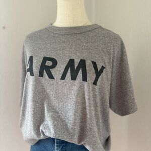Vintage Gray ARMY Graphic T-Shirt